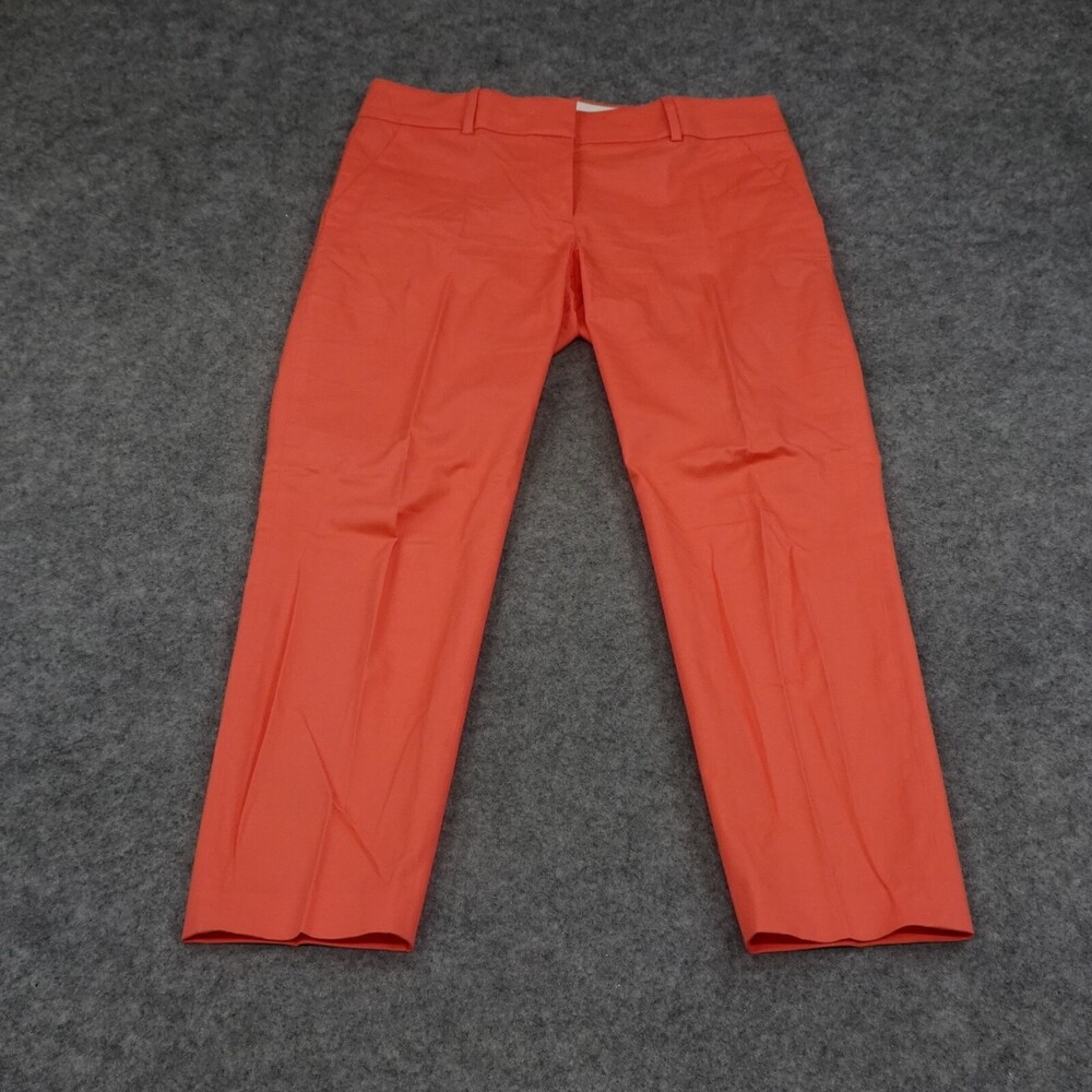 J Crew Pants Womens 4 Pull On Cropped Pink Flat Front Cape Capris
